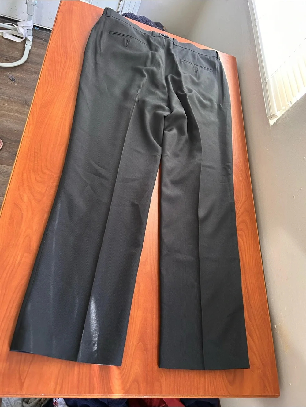 Men's Black Dress Pants - Classic Straight Fit